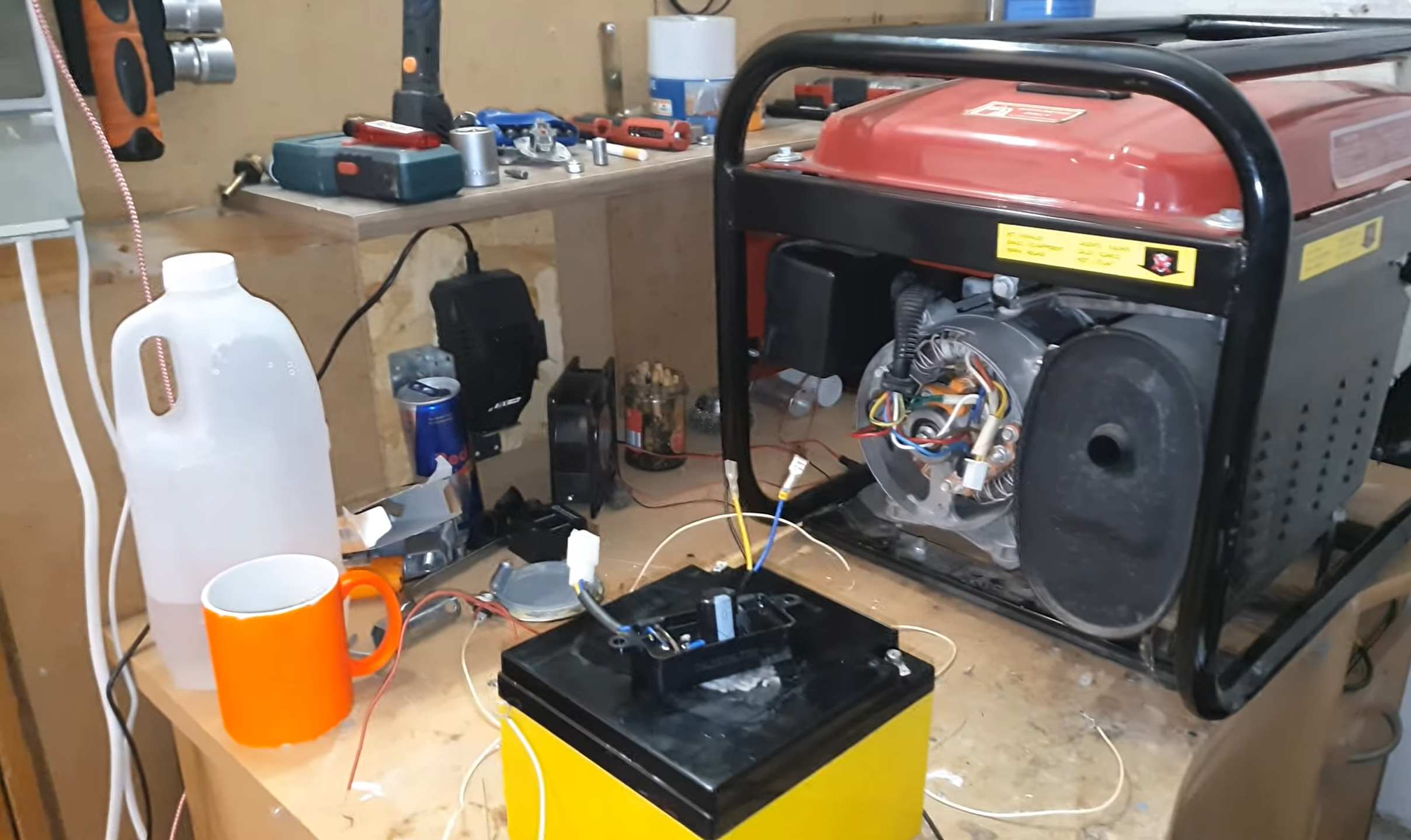 Generator Wieder Magnetisieren Mittels Einer 12V Batterie
